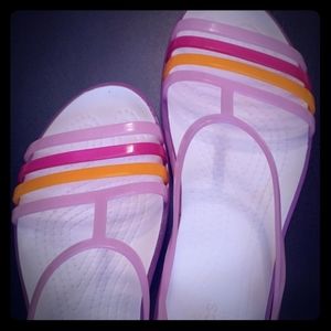 Croc Sandals - Isabella Sz 9 Women Pink HTF NWOT